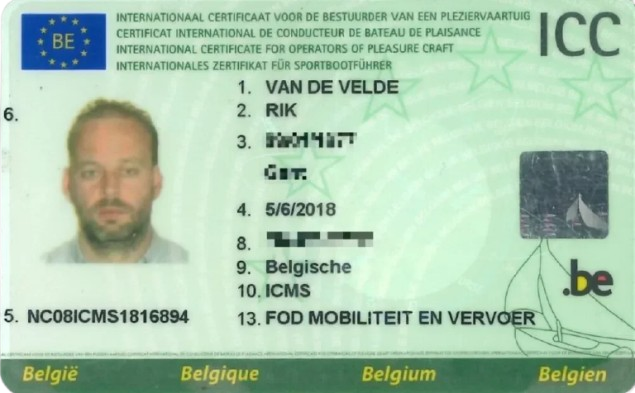 Belgischen Bootsführerschein online kaufen